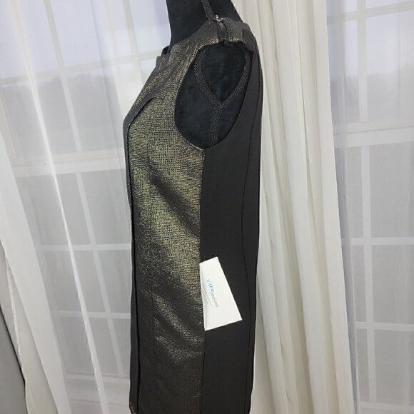 C BLOCK ISIA Metallic Bronz Mini -Length Dress Size Small - Picture 4 of 12